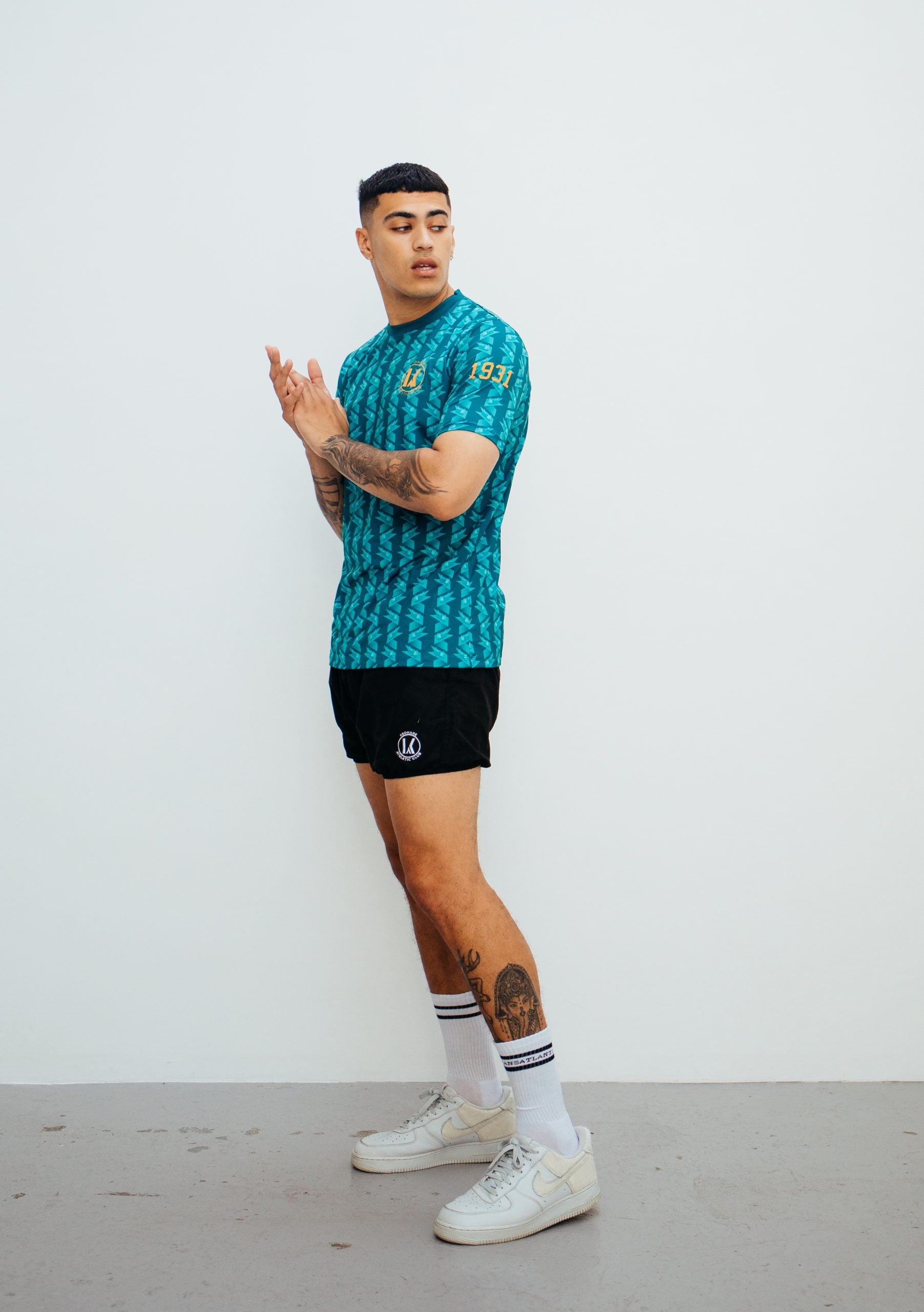 TRANSATLANTIC print short sleeved jersey