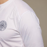 FLTC Mens Mandarin Collar Polo - White