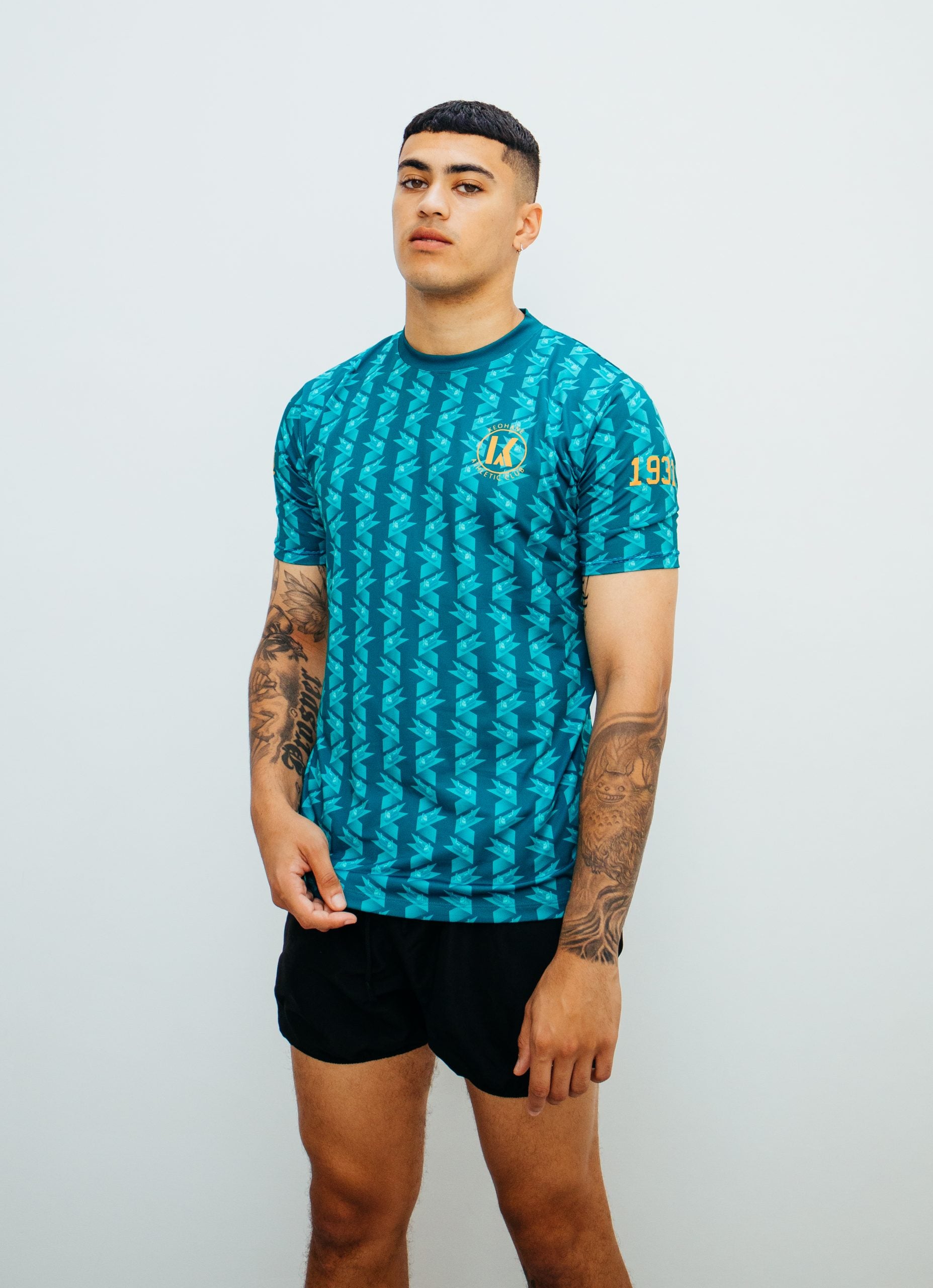 TRANSATLANTIC print short sleeved jersey