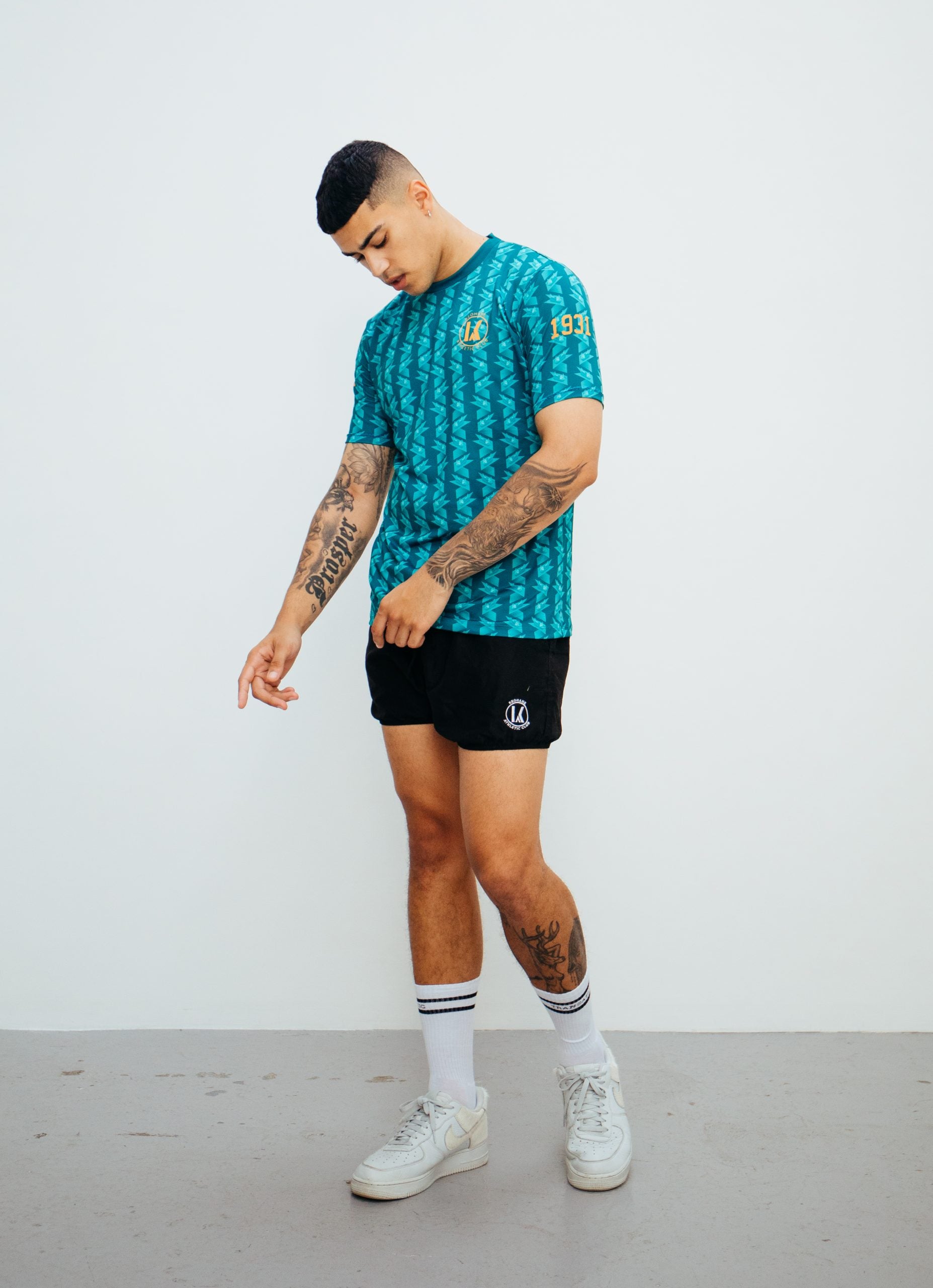 TRANSATLANTIC print short sleeved jersey