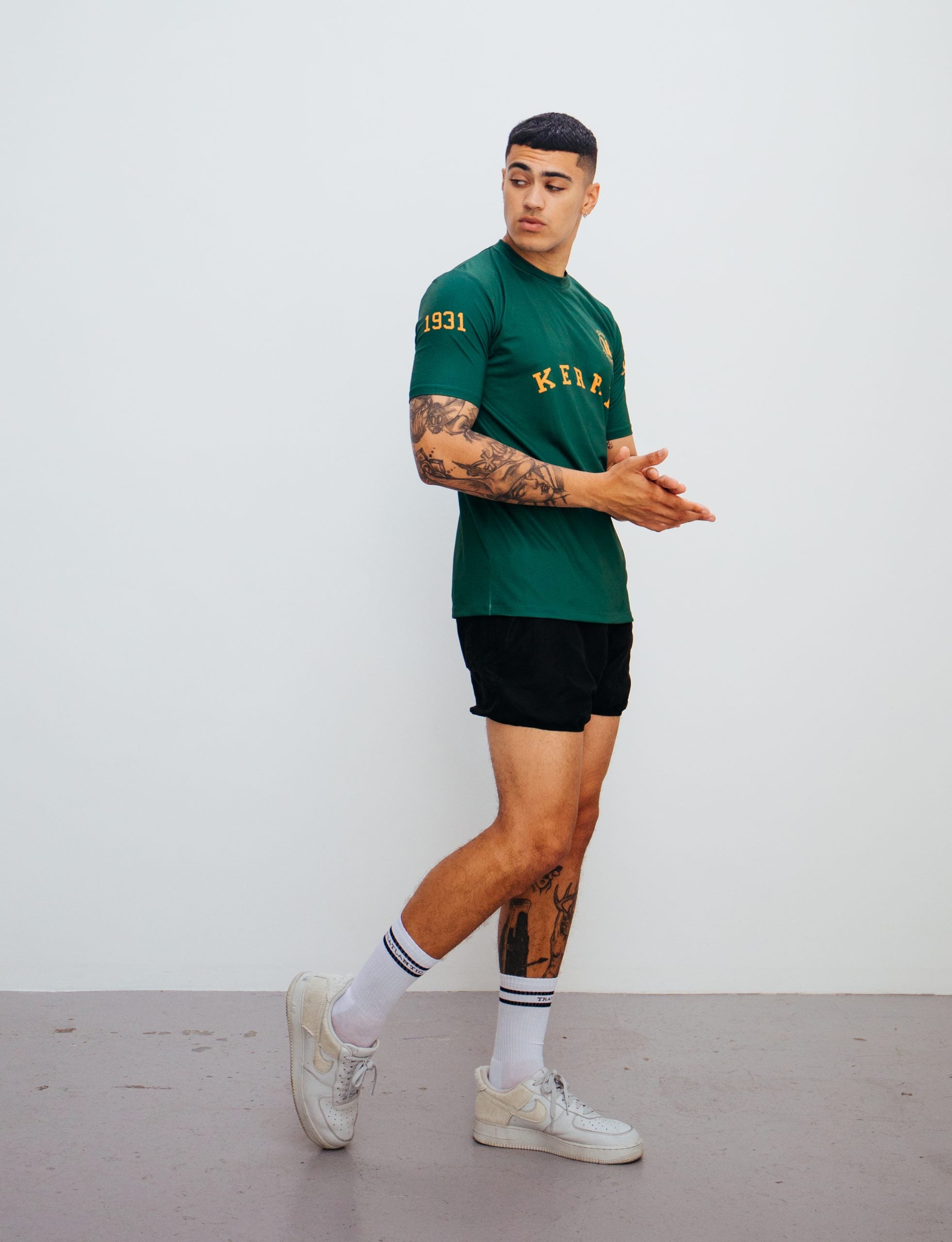 TRANSATLANTIC green short sleeved jersey