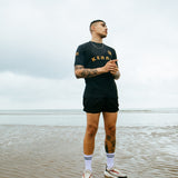 TRANSATLANTIC black short sleeved jersey